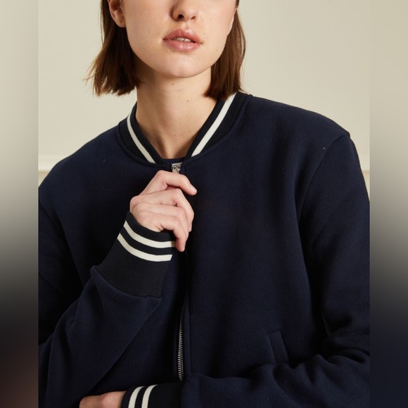 Marella Label-replaced with Intrend Cotton Jacket Size:S US 4/6 Dark Blue Spring - Picture 2 of 12